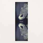 アフリカ産のオウムかわいいパーソナライズされた鳥 ヨガマット (正面)