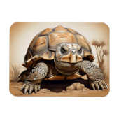 アフリカ産のカメ マグネット (横)