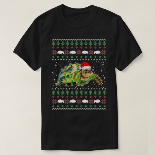 アフリカ産のサルカータスゲア醜いクリスマスセーター Tシャツ (デザイン正面)