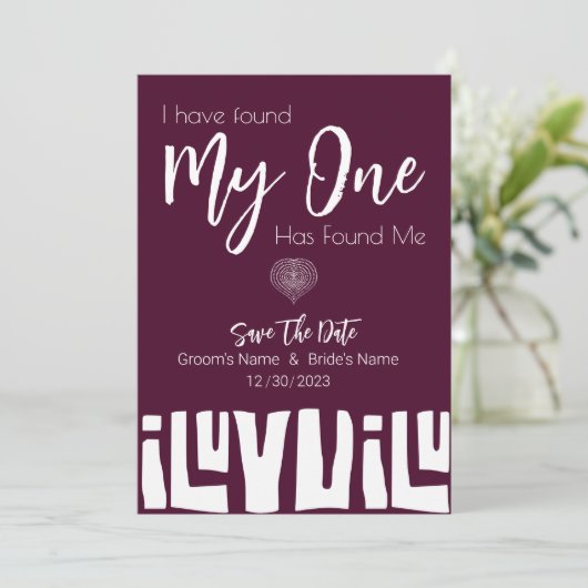 アフリカ産のブルゴーニュ結婚ワイン セーブザデート (スタンド正面)