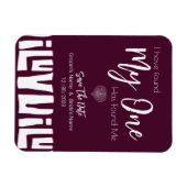 アフリカ産のブルゴーニュ結婚ワイン マグネット (横)