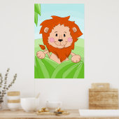 アフリカ産のライオン ポスター (キッチン)