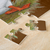 アフリカ産の白ガチョウ ジグソーパズル (側面)