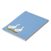 アフリカ産の白ガチョウ ノートパッド (回転)