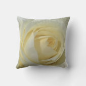 アフリカ産の白バラ クッション (裏面)