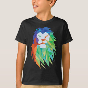 アフリカ産の美しいライオン猫グラフィック Tシャツ