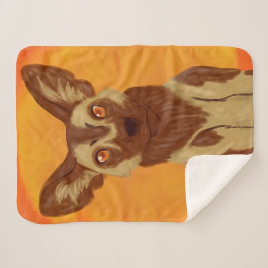 アフリカ産の野犬 シェルパブランケット (正面(横))