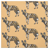 アフリカ産の野犬 ファブリック (見本)