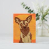 アフリカ産の野犬 ポストカード (スタンド正面)