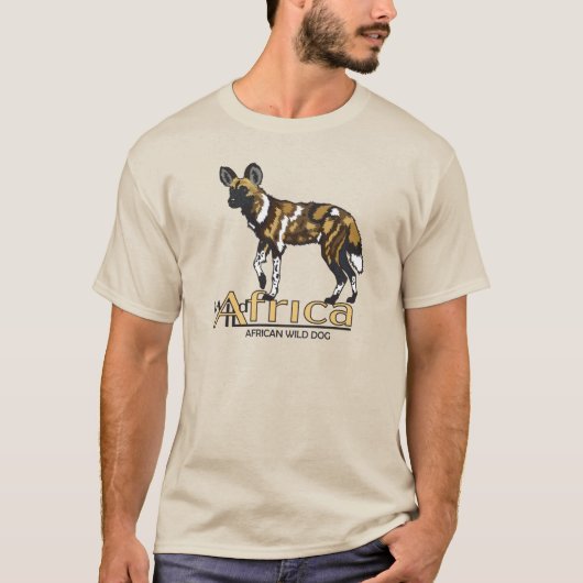 アフリカ産の野犬 Tシャツ (正面)