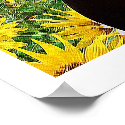 アフリカ産ひまわり ポスター (角)