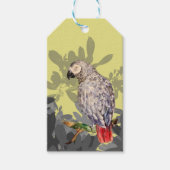 アフリカ産オウム ギフトタグ (正面)