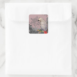 アフリカ産オウム スクエアシール