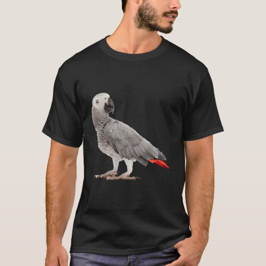 アフリカ産オウム Tシャツ (正面)