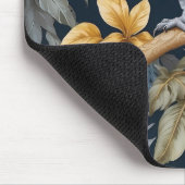 アフリカ産グレイの熱帯性葉 マウスパッド (コーナー)