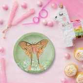 アフリカ産シルク蛾 ペーパープレート (パーティー)