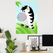 アフリカ産ゼブラ ポスター (ホームオフィス)