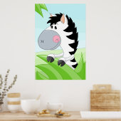 アフリカ産ゼブラ ポスター (キッチン)