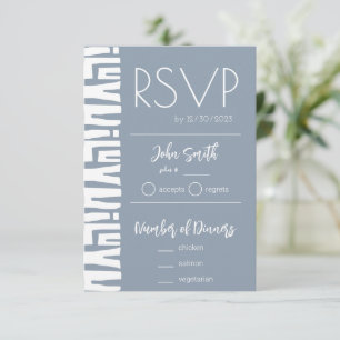 アフリカ産ダスティブルー結婚の部族 出欠カード