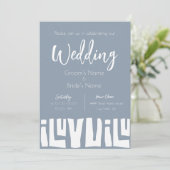 アフリカ産ダスティブルー結婚の部族 招待状 (スタンド正面)