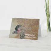 アフリカ産ツルメの鳥をカスタマイズ可能 カード (正面)