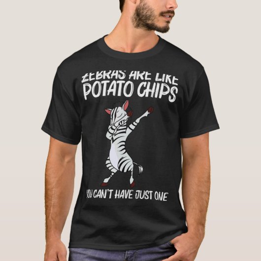 アフリカ男性へ動物園ゼブラ女性 Tシャツ (正面)