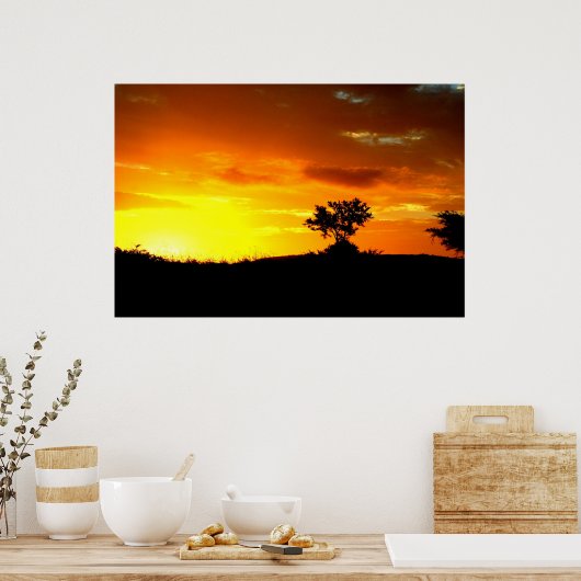 アフリカ眠り ポスター (キッチン)