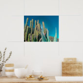 アフリカ砂漠のサボテンの植物とげのある梨 ポスター (キッチン)