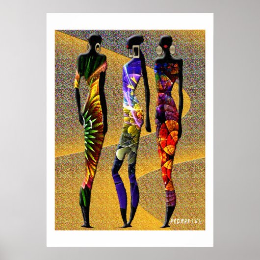 アフリカ砂漠の花 ポスター (正面)