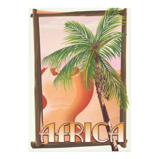 アフリカ砂漠旅行のポスター フォトプリント            (正面)