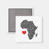 アフリカ磁石 マグネット (正面/裏面)