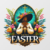 アフリカ祈系アメリカ人女性の宗教復活祭 ウィンドウサイン (シート)