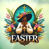 アフリカ祈系アメリカ人女性の宗教復活祭 ウィンドウサイン (シート3)