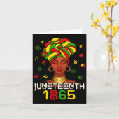 アフリカ祝アメリカの自由の日 カード (黄色い花)