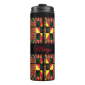 アフリカ祝抽象デザイン タンブラー (正面)