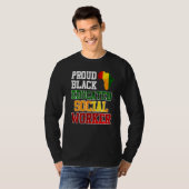 アフリカ私は誇りを持った社会人で教育を受けた Tシャツ (正面フル)