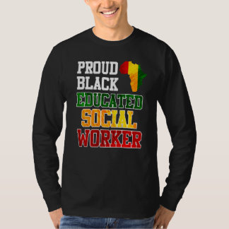 アフリカ私は誇りを持った社会人で教育を受けた Tシャツ