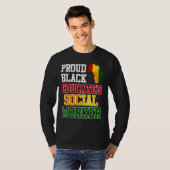 アフリカ私は誇りを持った社会人で教育を受けた Tシャツ (正面フル)