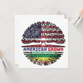 アフリカ米国産アメリカ合衆国アメリカ合衆国統一された州ツリー カード (正面/裏面インサイチュ)