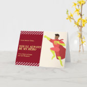 アフリカ系アすごいメリカ人英雄パパハッピー・ファザーズ・デイ カード (黄色い花)