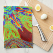 アフリカ系アジア系ヨーロッパ民族 キッチンタオル (四つ折り)