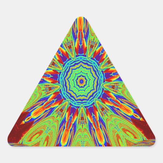 アフリカ系アジア系ヨーロッパ民族 三角形シール (正面)