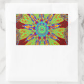 アフリカ系アジア系ヨーロッパ民族 長方形シール (バッグ)