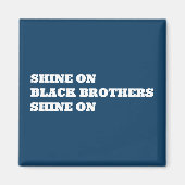 アフリカ系アメリカやる気を起こさせる人 マグネット (正面)