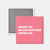 アフリカ系アメリカやる気を起こさせる人 マグネット (正面/裏面)