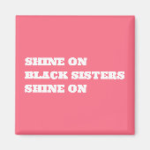 アフリカ系アメリカやる気を起こさせる人 マグネット (正面)