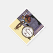 アフリカ系アメリカカウボーイ誕生日 スタンダードカクテルナプキン (角)