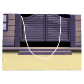 アフリカ系アメリカカウボーイ誕生日 ラージペーパーバッグ (裏面)