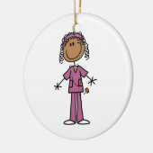 アフリカ系アメリカナース セラミックオーナメント (左)