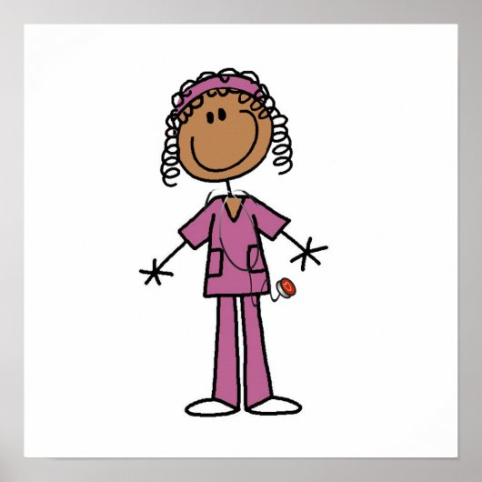 アフリカ系アメリカナース ポスター (正面)